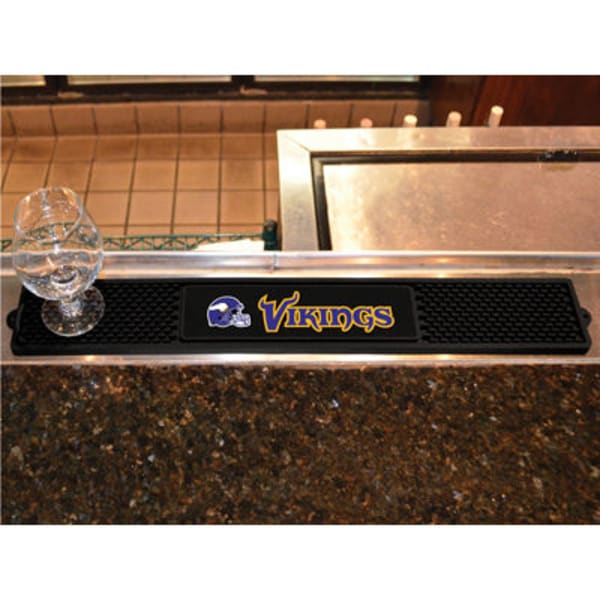 FAN MATS Minnesota Vikings Drink Mat, Black