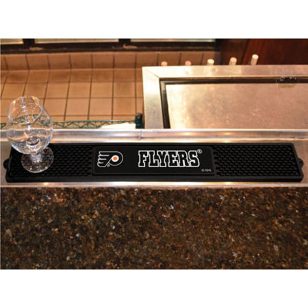 FAN MATS Philadelphia Flyers Drink Mat, Black