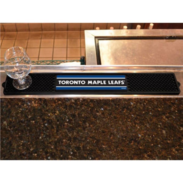 FAN MATS Toronto Maple Leafs Drink Mat, Black