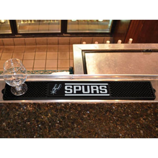 FAN MATS San Antonio Spurs Drink Mat, Black