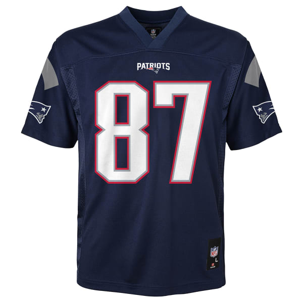 NEW ENGLAND PATRIOTS Big Boys' Rob Gronkowski Mid Tier Short-Sleeve Jersey