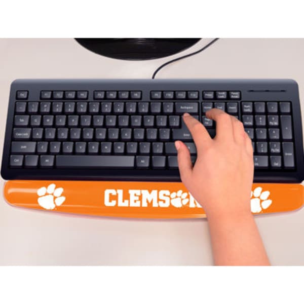 FAN MATS Clemson University Gel Wrist Rest, Orange/White