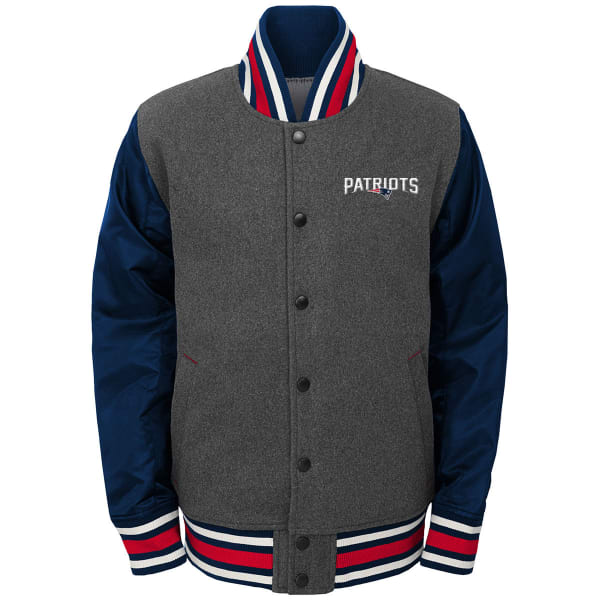 NEW ENGLAND PATRIOTS Big Boys' Letterman Varsity Jacket