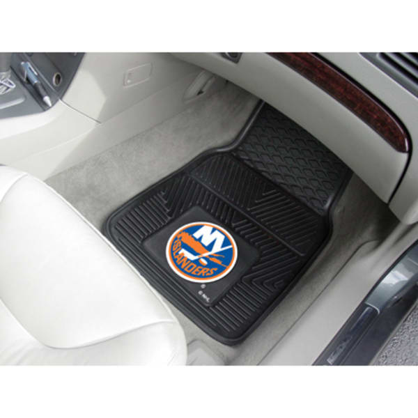 FAN MATS New York Islanders 2-Piece Vinyl Car Mat Set, Black