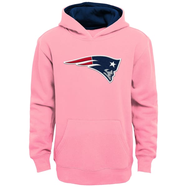 NEW ENGLAND PATRIOTS Little Girls' Prime Pink Pullover Hoodie