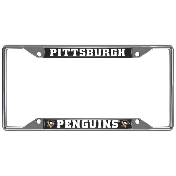 FAN MATS License Pittsburgh Penguins Plate Frame