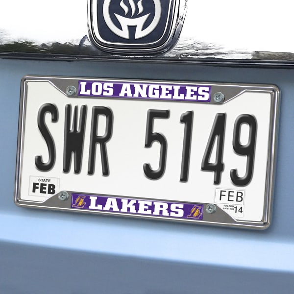 FAN MATS Los Angeles Lakers License Plate Frame