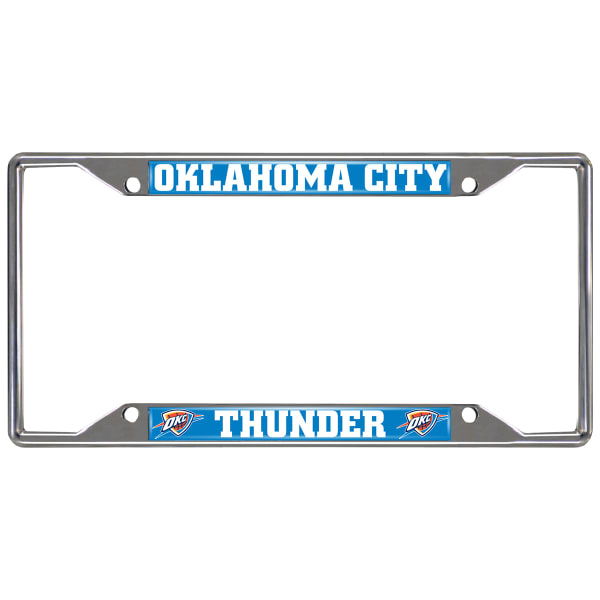 FAN MATS Oklahoma City Thunder License Plate Frame