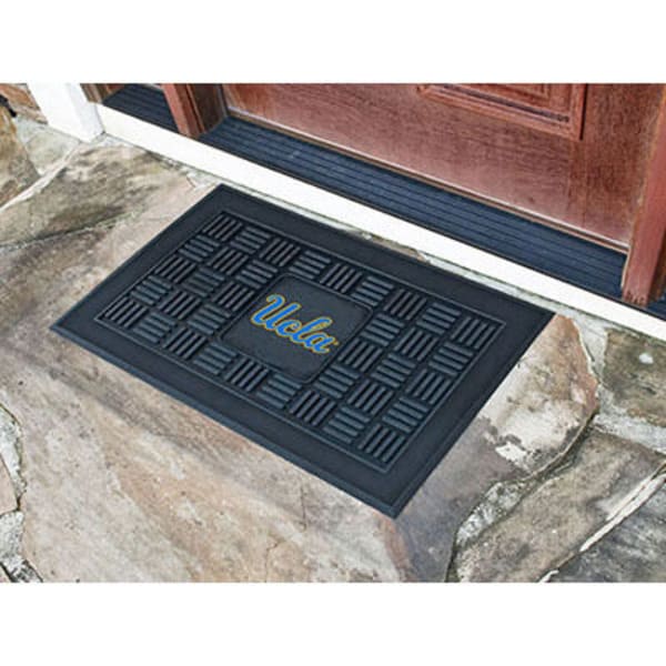 FAN MATS University of California (UCLA) Medallion Door Mat, Black