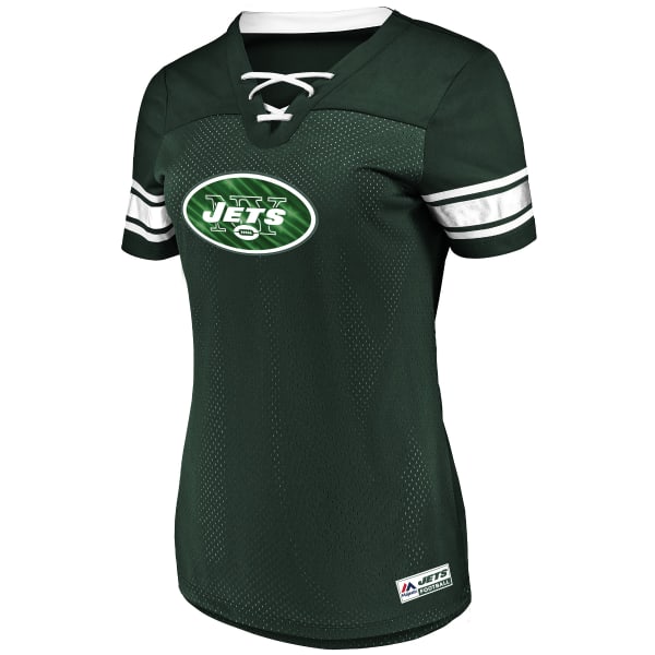 NEW YORK JETS Women's Draft Me Jersey Short-Sleeve Top