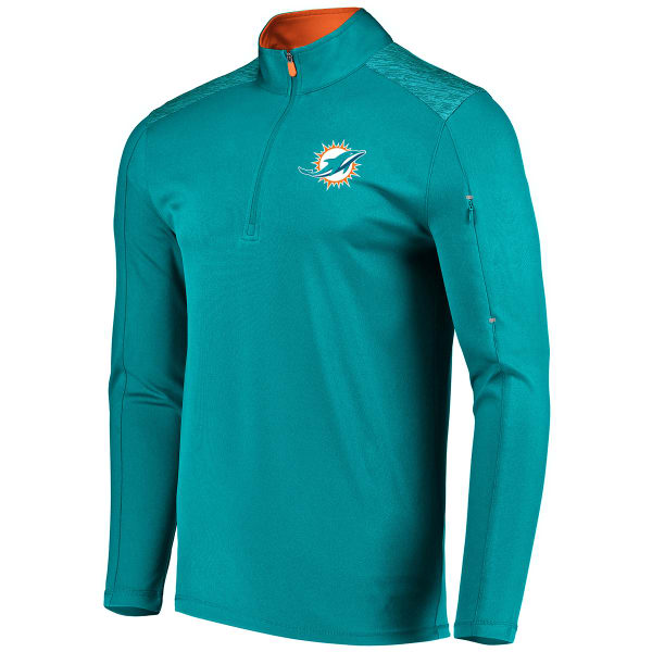 MIAMI DOLPHINS Men's Ultra Streak Half Zip Pullover