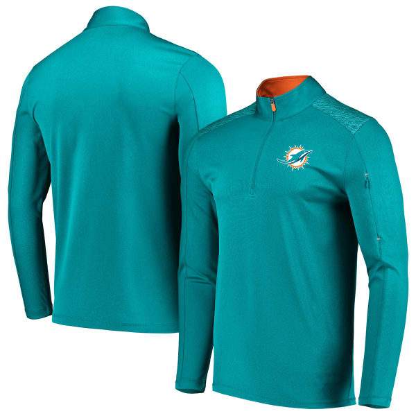 MIAMI DOLPHINS Men's Ultra Streak Half Zip Pullover