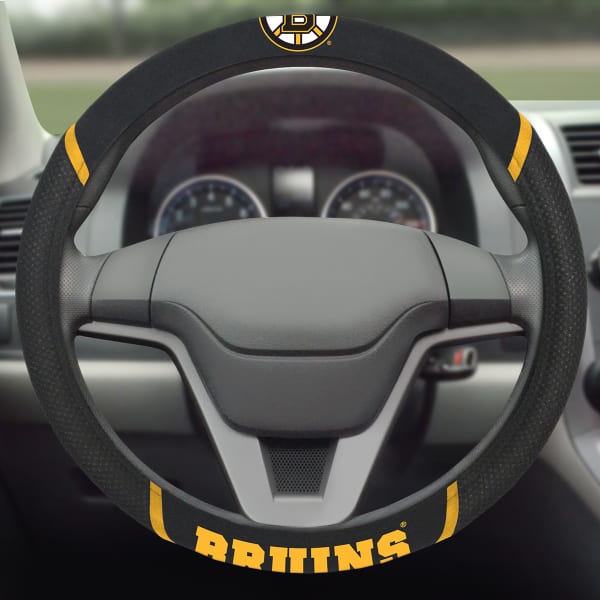 BOSTON BRUINS Fanmats NHL Steering Wheel Cover