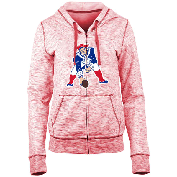 NEW ENGLAND PATRIOTS Women's Space-Dye Full-Zip Fleece Hoodie