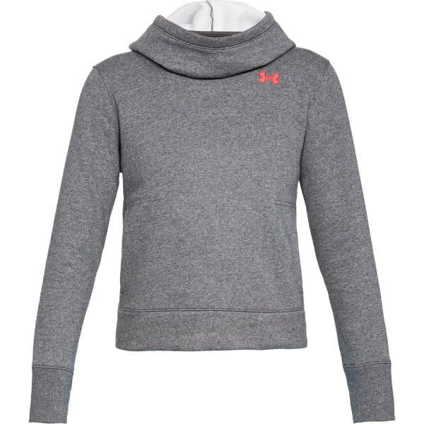 UNDER ARMOUR Women's UA Cotton Fleece Logo Pullover Hoodie