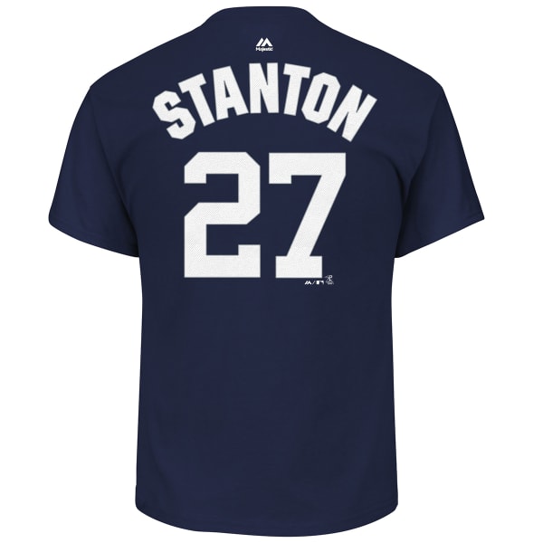 NEW YORK YANKEES Men's Giancarlo Stanton #27 Name and Number Short-Sleeve Tee