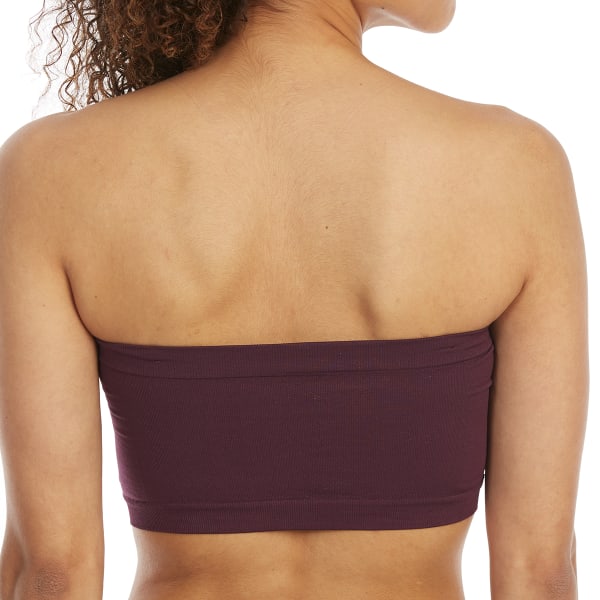 ZENANA Juniors' Basic Seamless Built-In-Bra Bandeau Bralette