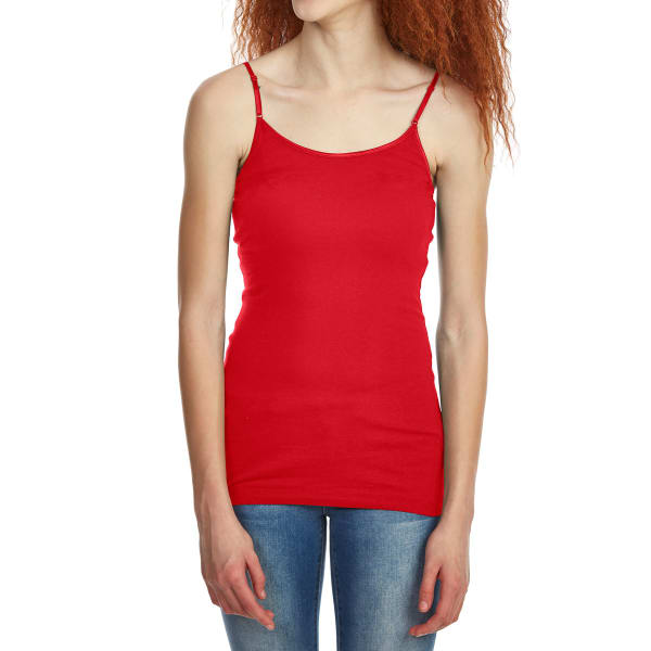 ZENANA Juniors' Basic Long Line Cami Tank Top