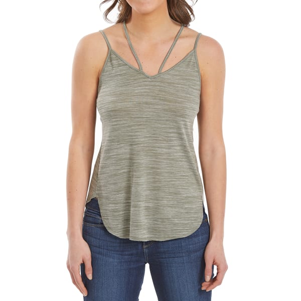 POOF Juniors' Space-Dye Strappy Cami Tank Top