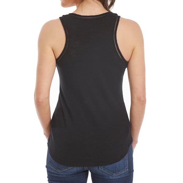 POOF Juniors' Slub Front Pocket Tank Top