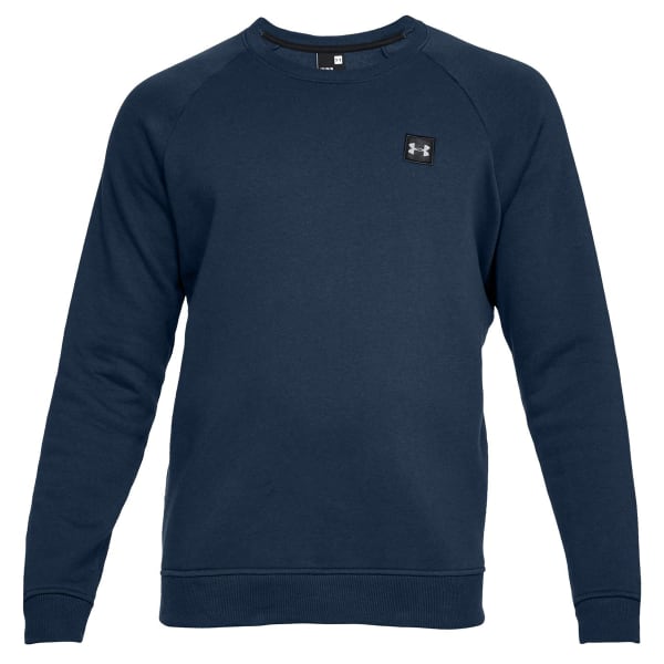 UNDER ARMOUR Men's Rival Fleece Long-Sleeve Crew