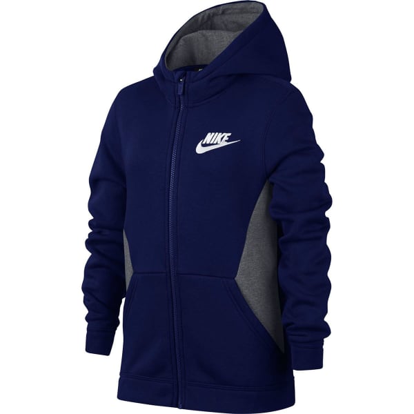 NIKE Big Boys' NSW Club Full-Zip Hoodie