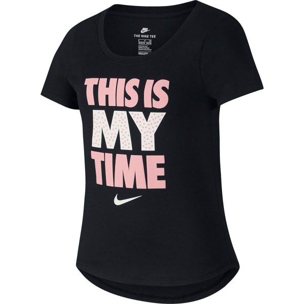 NIKE Big Girls' Sportswear This Is My Time Short-Sleeve Tee