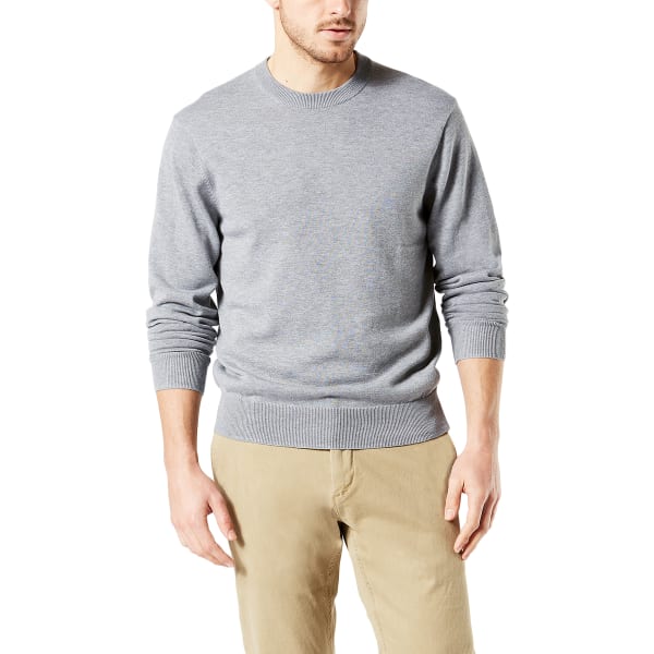 DOCKERS Men's Cotton Crewneck Long-Sleeve Sweater