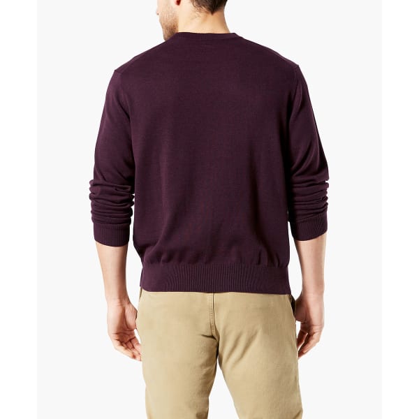 DOCKERS Men's Cotton Crewneck Long-Sleeve Sweater