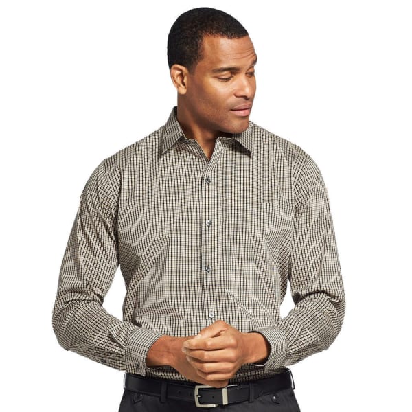 VAN HEUSEN Men's Traveler Performance Stretch No-Iron Long-Sleeve Shirt