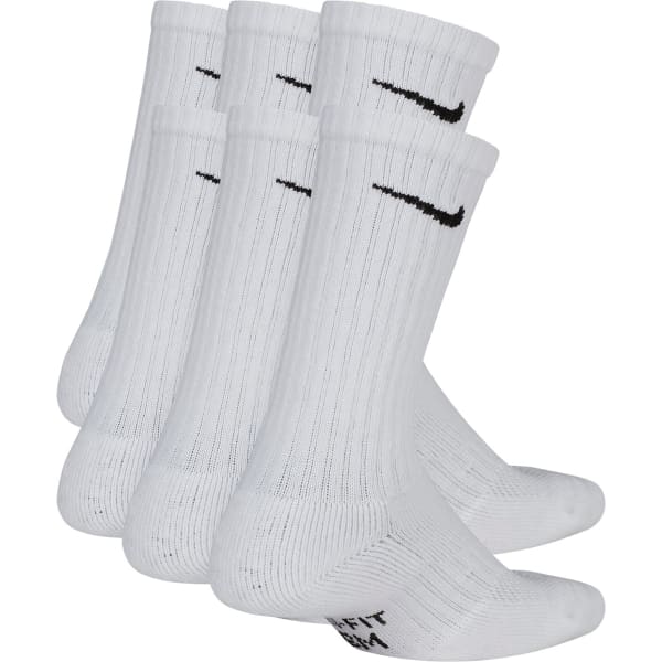 NIKE Boys' Performance Cushioned Crew Training Socks, 6-Pack