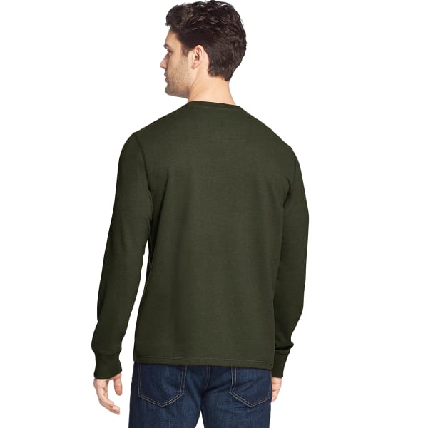 G.H. BASS & CO. Men's Carbon Plaited Jersey Long-Sleeve Henley