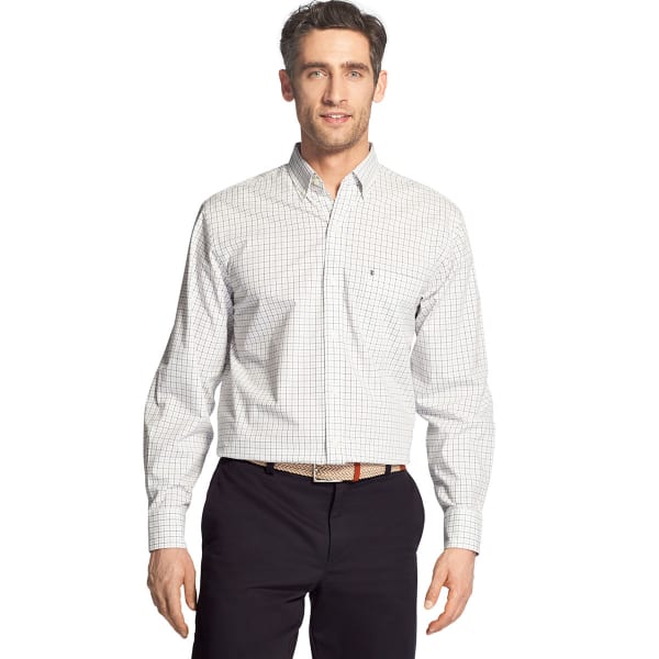 IZOD Men's Essential Premium Woven Long-Sleeve Shirt