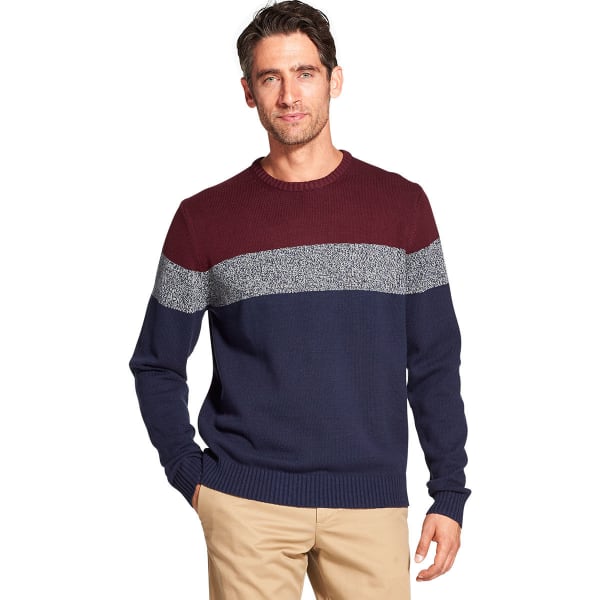 IZOD Men's Newport Color-Block Crewneck Sweater