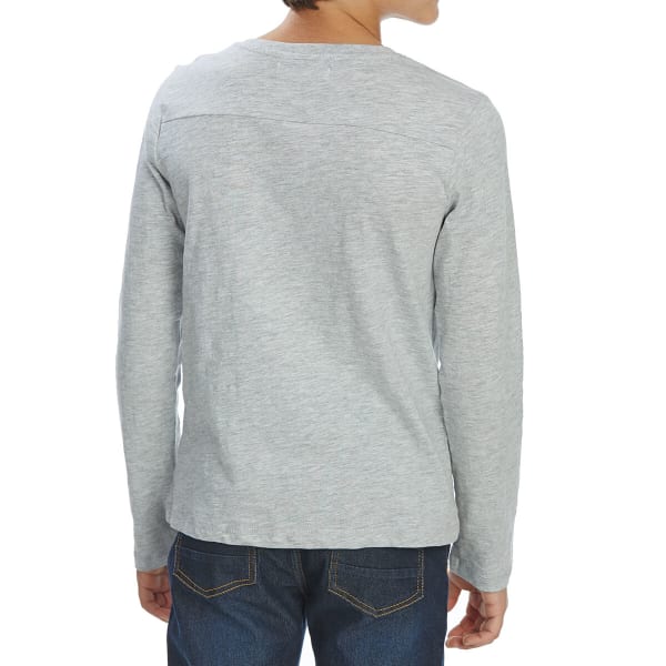 MINOTI Big Boys' Slub Long-Sleeve Henley