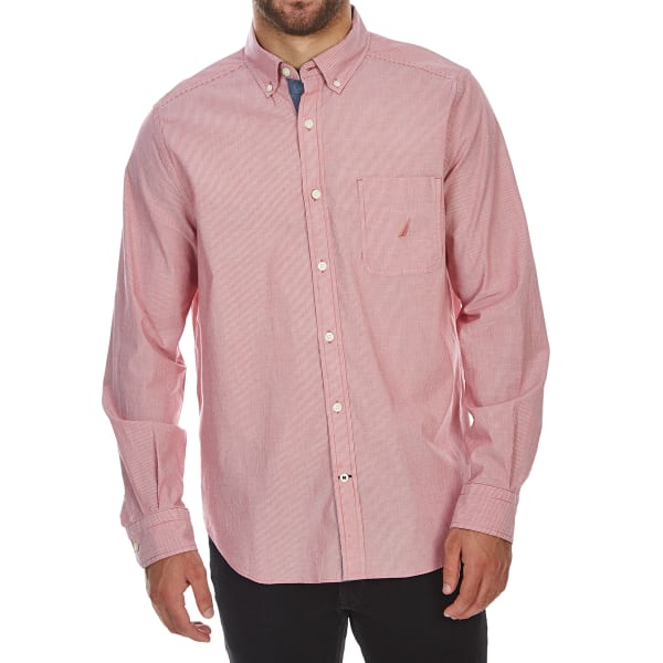 NAUTICA Men's Stretch Poplin Long-Sleeve Shirt