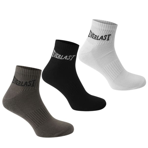 EVERLAST Big Boys' Quarter Socks, 3-Pack