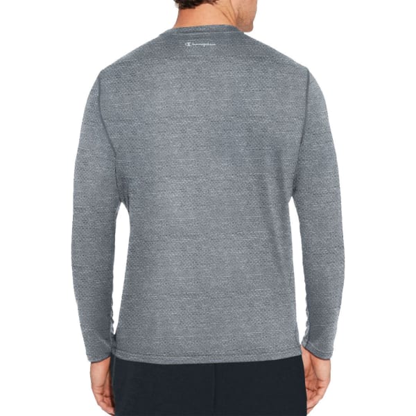 CHAMPION Men's Double Dry Mesh-Texture Long-Sleeve Tee