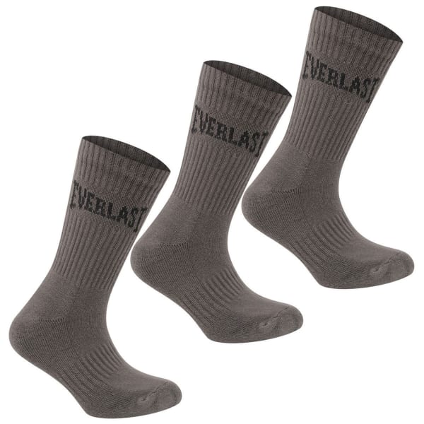 EVERLAST Big Boys' Crew Socks, 3-Pack