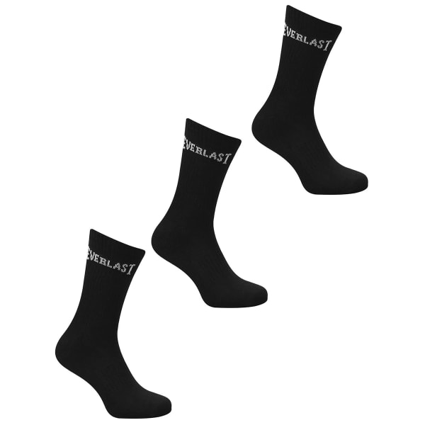 EVERLAST Men's Crew Socks, 3-Pack