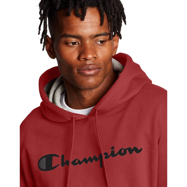 CHAMPION Men's Powerblend Script Logo Pullover Hoodie