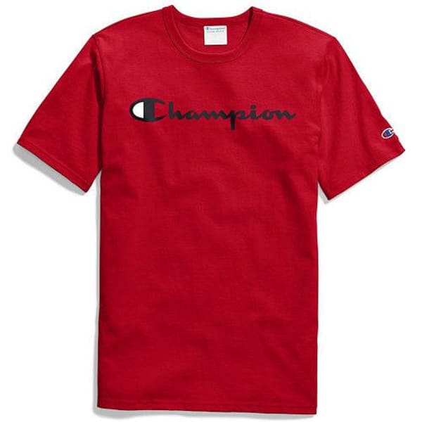 CHAMPION Men's Script Logo Graphic Jersey Short-Sleeve Tee