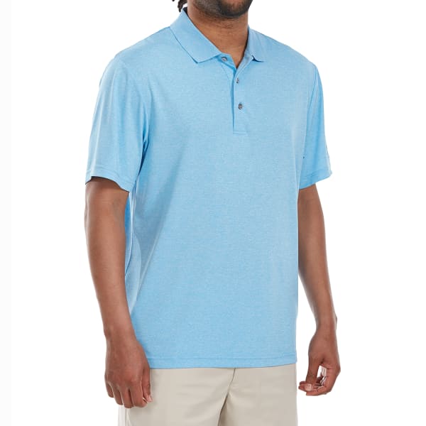 PGA TOUR Men's Heather Stretch Short-Sleeve Polo Shirt