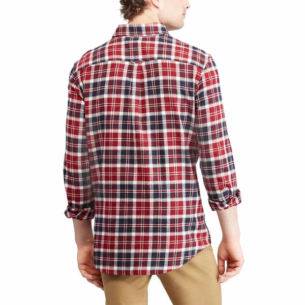 CHAPS Men's Plaid Long-Sleeve Flannel Shirt