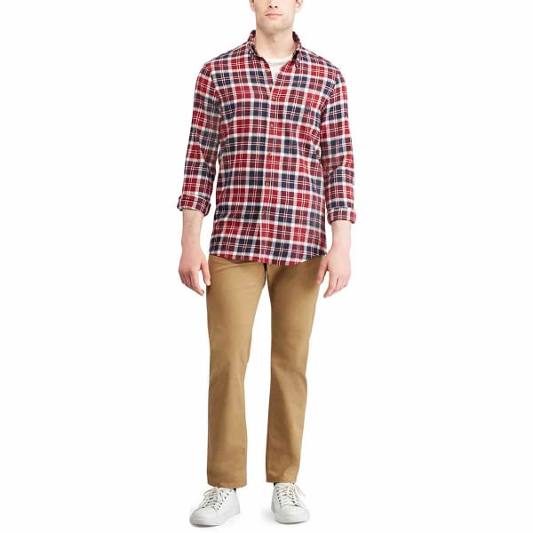 CHAPS Men's Plaid Long-Sleeve Flannel Shirt