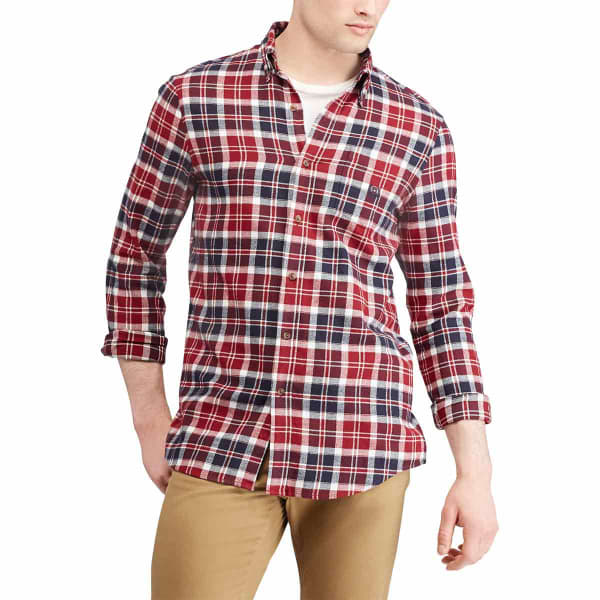 CHAPS Men's Plaid Long-Sleeve Flannel Shirt