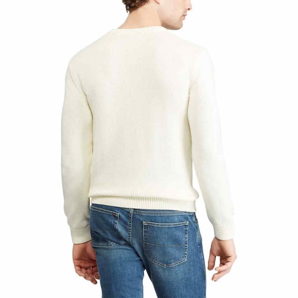 CHAPS Men's Cotton Crewneck Long-Sleeve Sweater