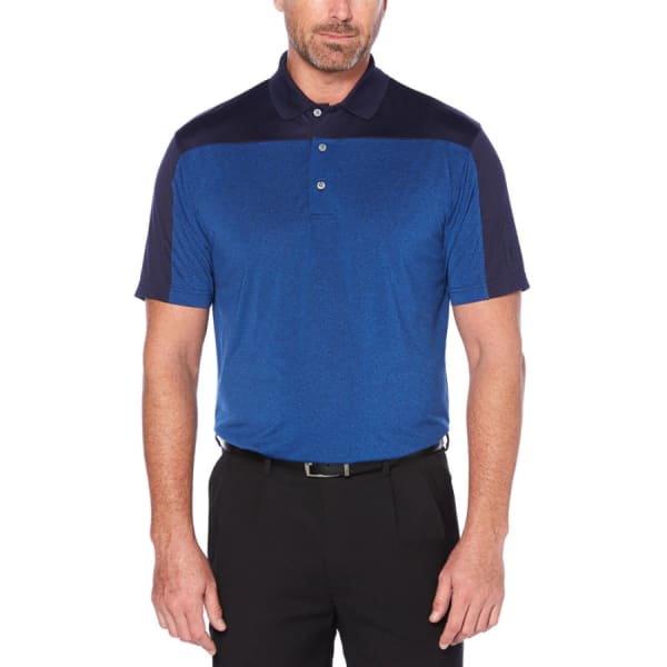 PGA TOUR Men's Easy Care Pieced Short-Sleeve Polo Shirt