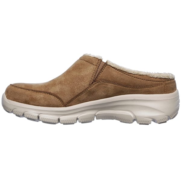 SKECHERS Women's Relaxed Fit: Easy Going – Latte Mules