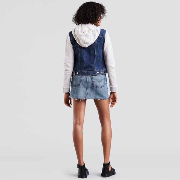 LEVI'S Women's Hooded Hybrid Original Trucker Jacket